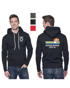 Operating Engineers 181 Sunrise Design - Royal Apparel - Fashion Fleece Pullover Hoodie (XS-3XL)